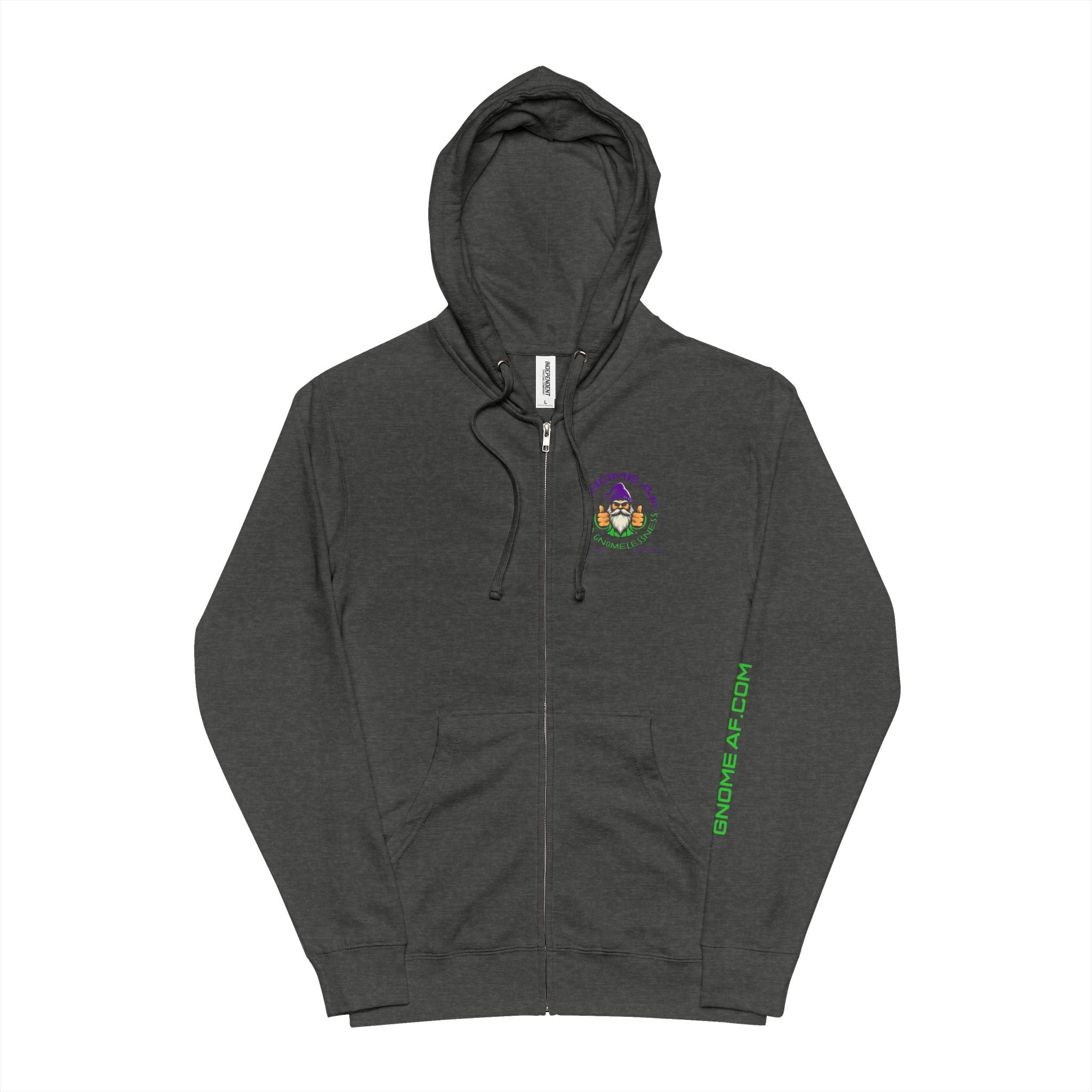 End Gnomelessness Logo Zip Up Hoodie – GNOME AF