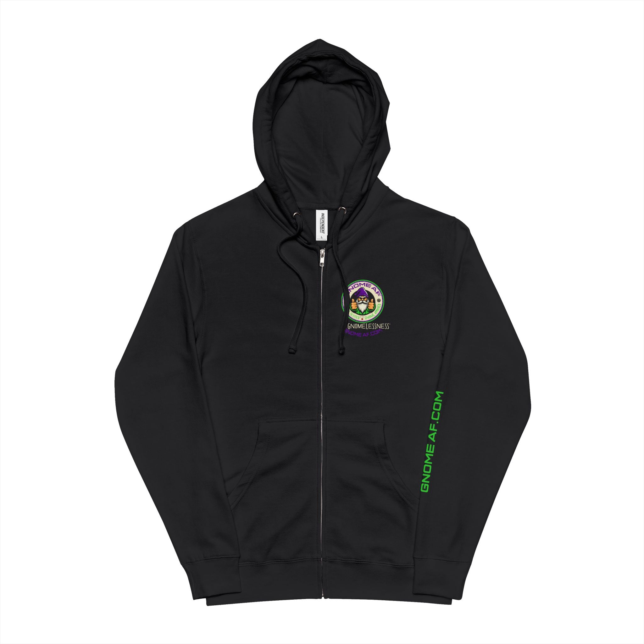 Gnome AF Original Logo Zip Up Hoodie