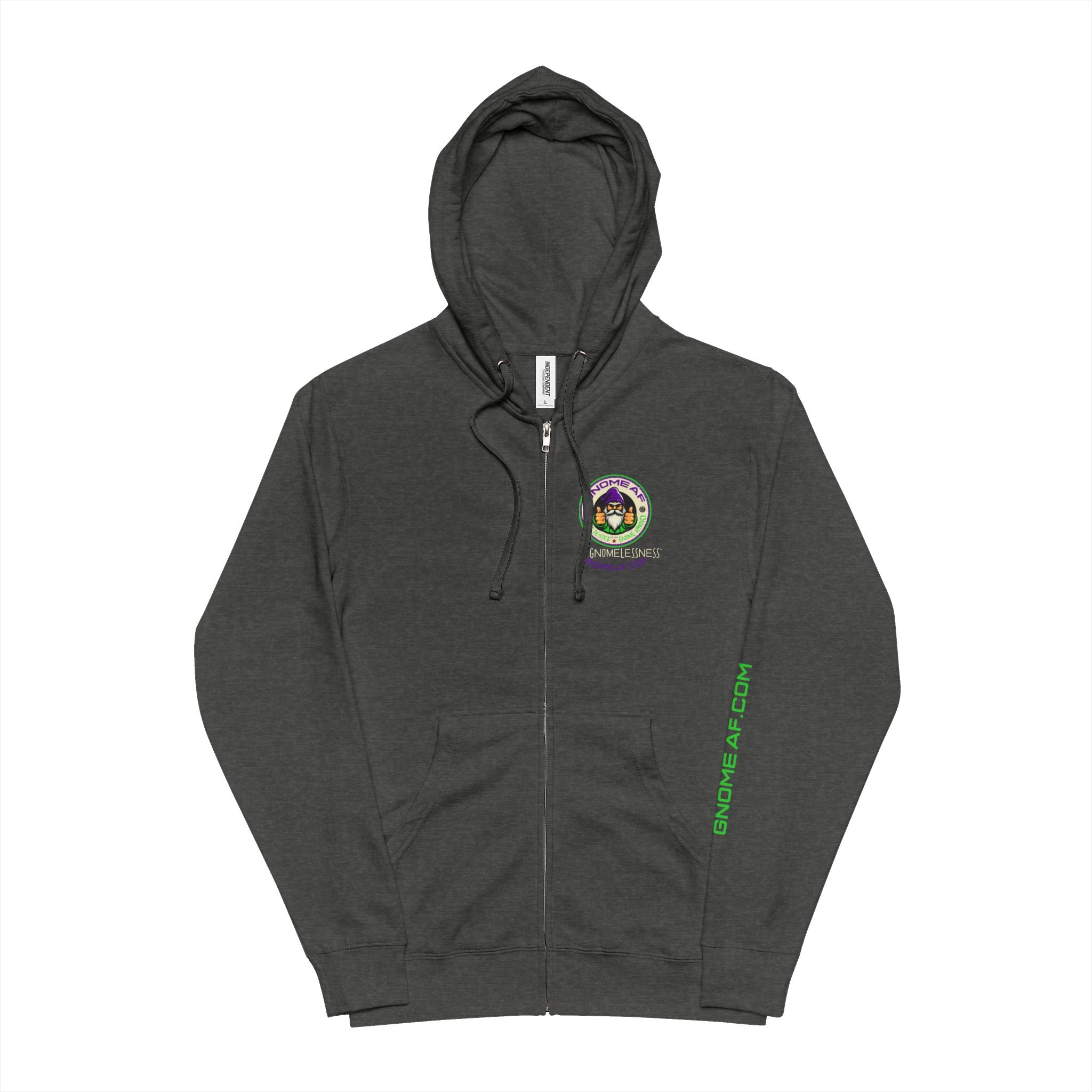 Gnome AF Original Logo Zip Up Hoodie