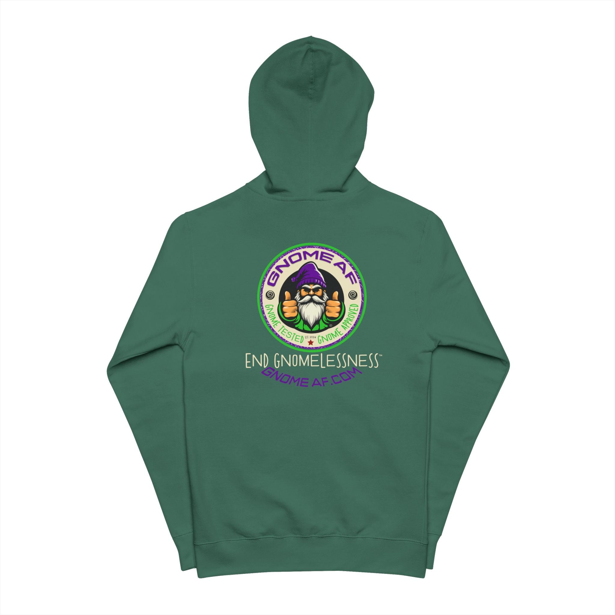 Gnome AF Original Logo Zip Up Hoodie