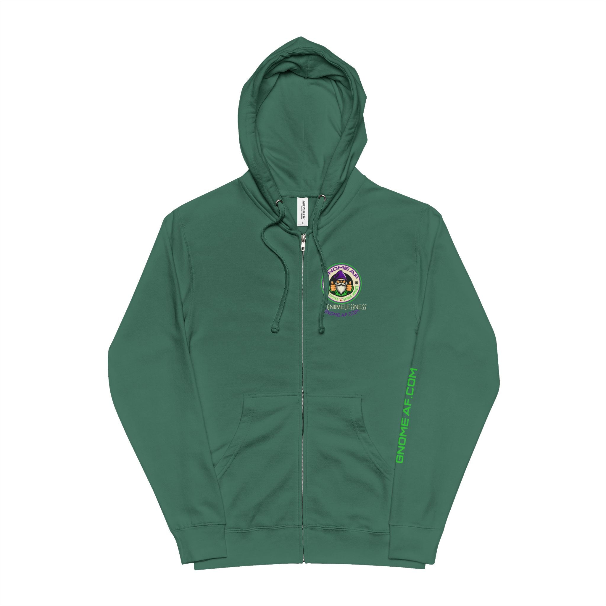 Gnome AF Original Logo Zip Up Hoodie
