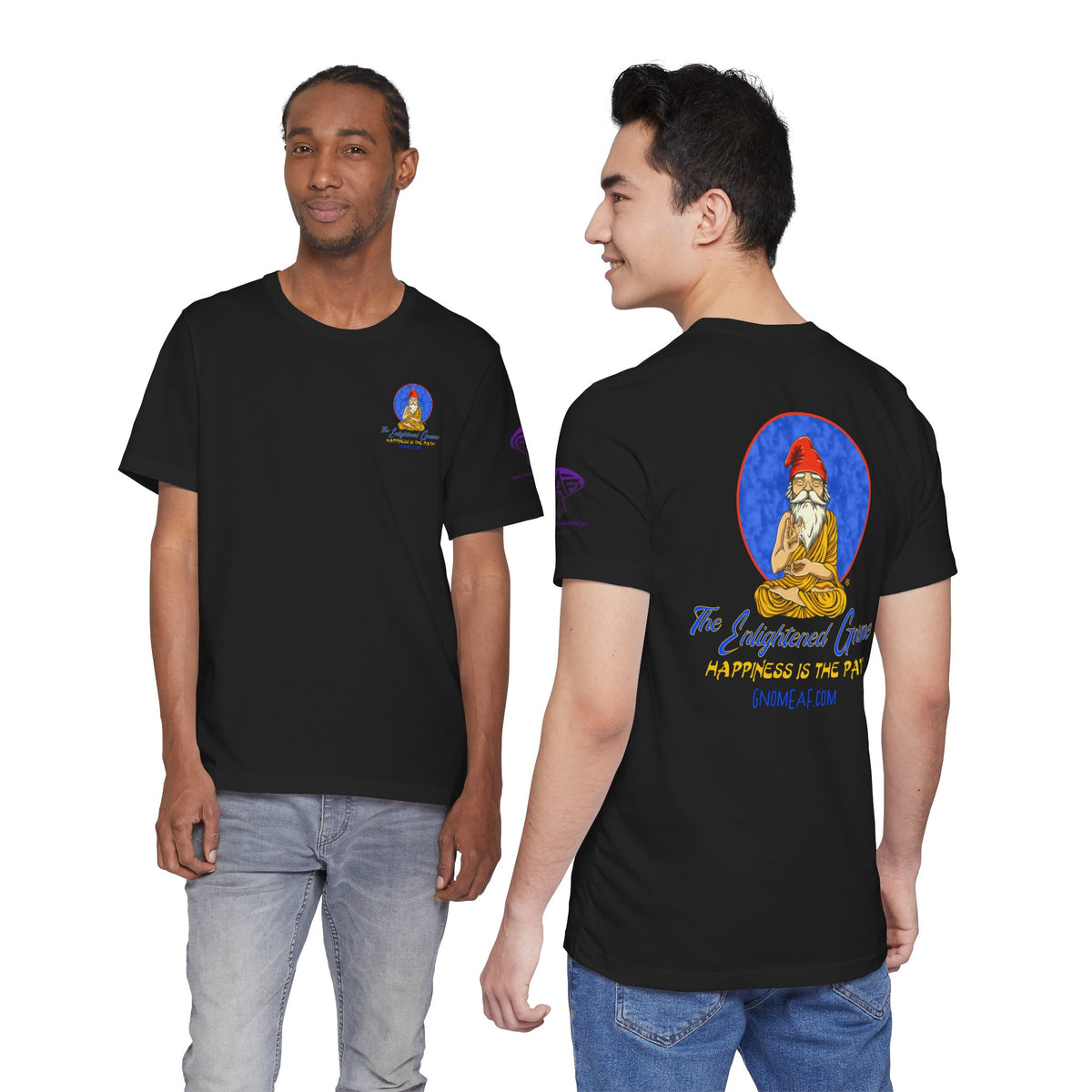 The Enlightened Gnome Logo Tee - Happiness is the Path