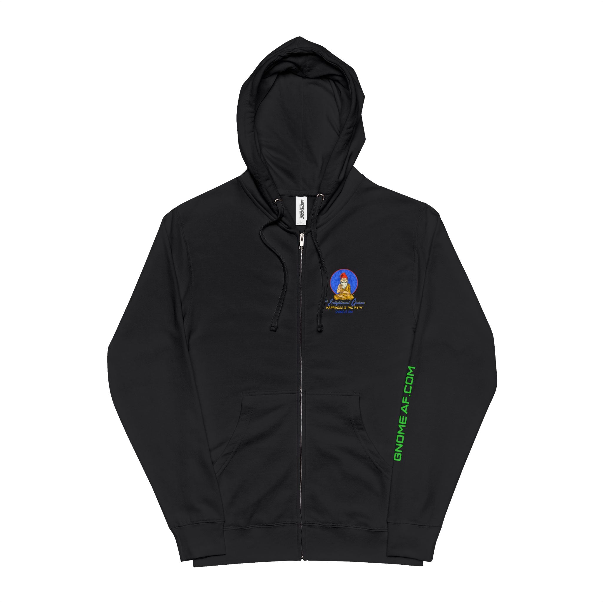 The Enlightened Gnome Logo Zip Up Hoodie