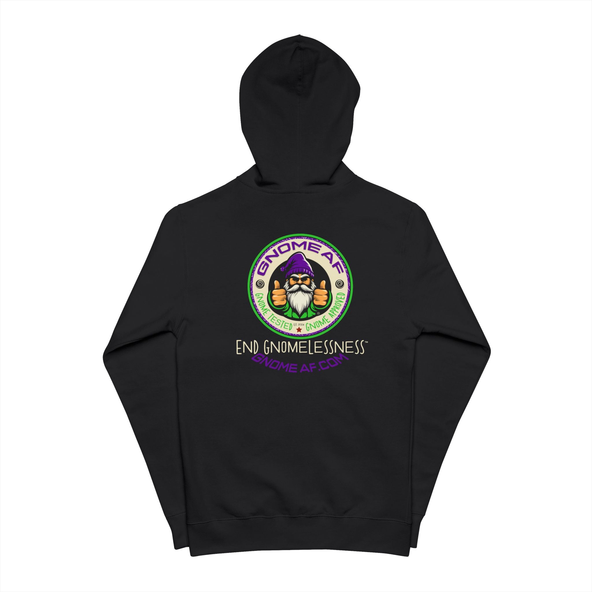 Gnome AF Original Logo Zip Up Hoodie