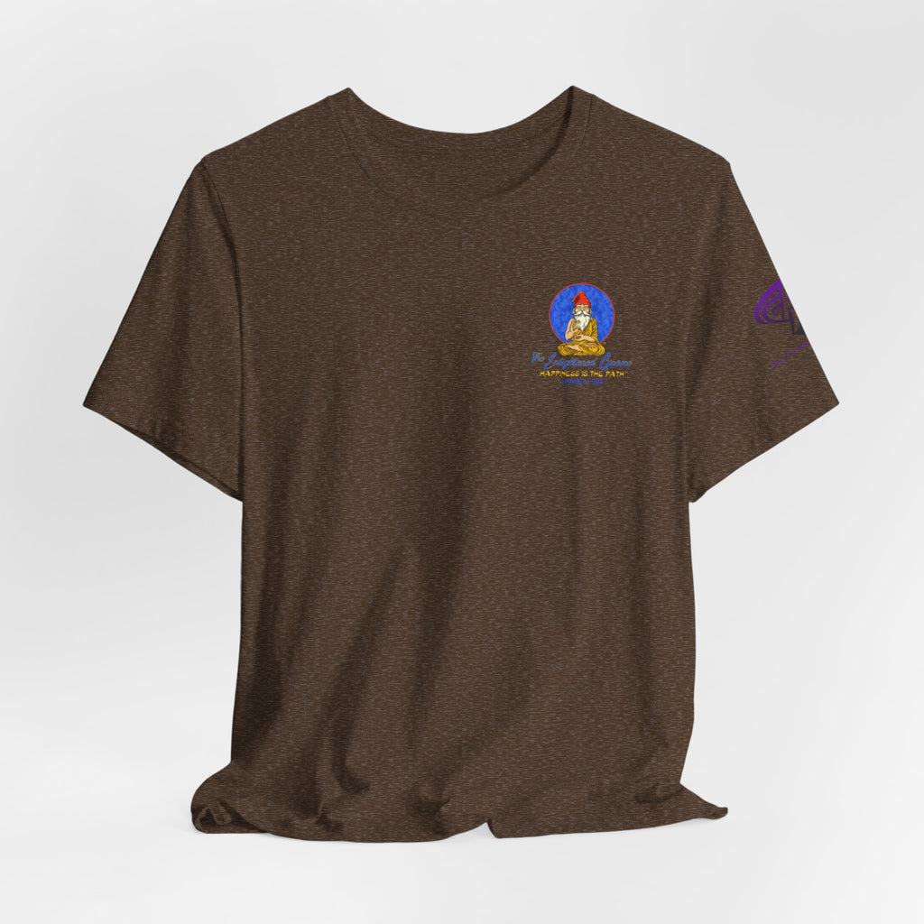 The Enlightened Gnome Logo Tee - Happiness is the Path