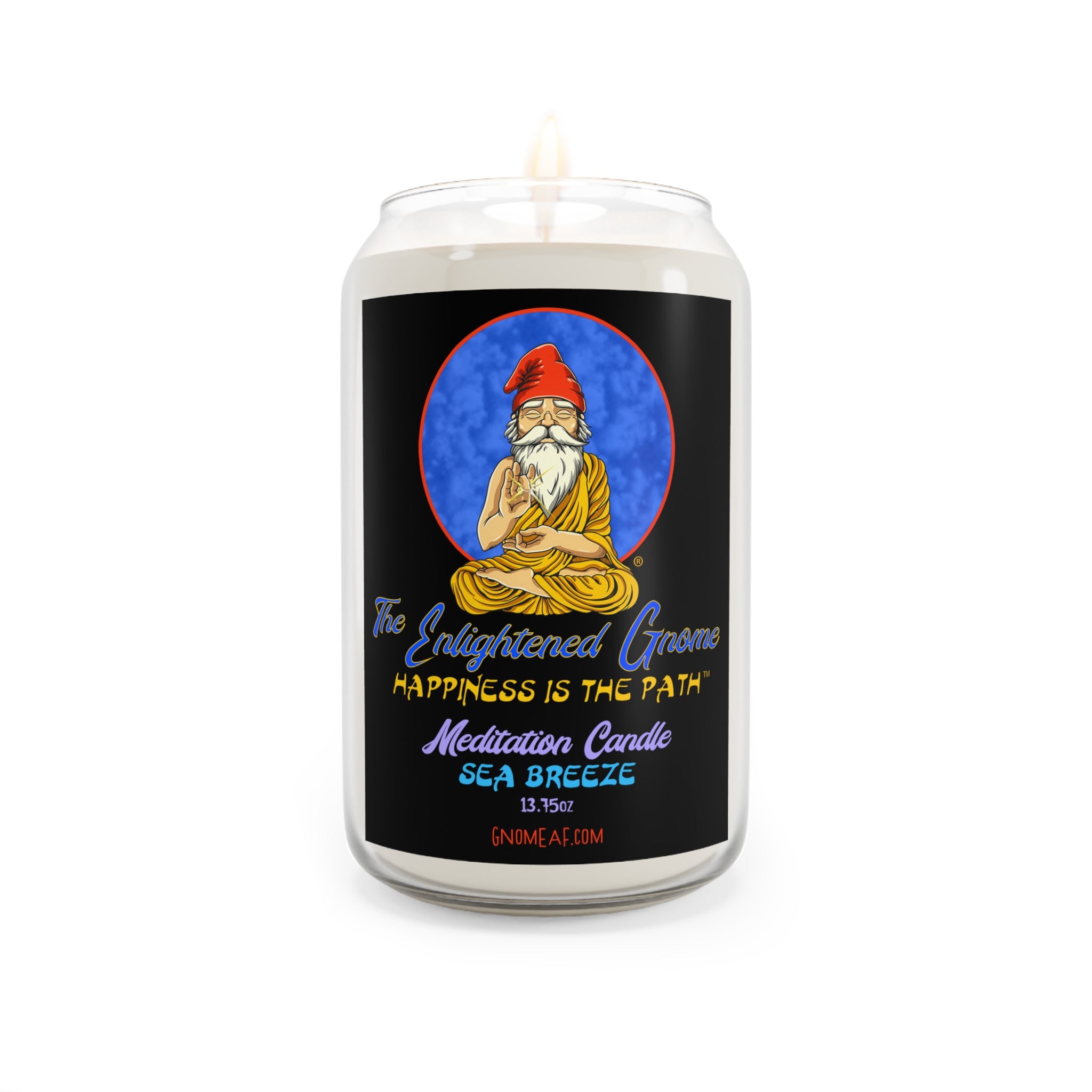 The Enlightened Gnome Scented Soy Meditation Candle - Happiness is the Path