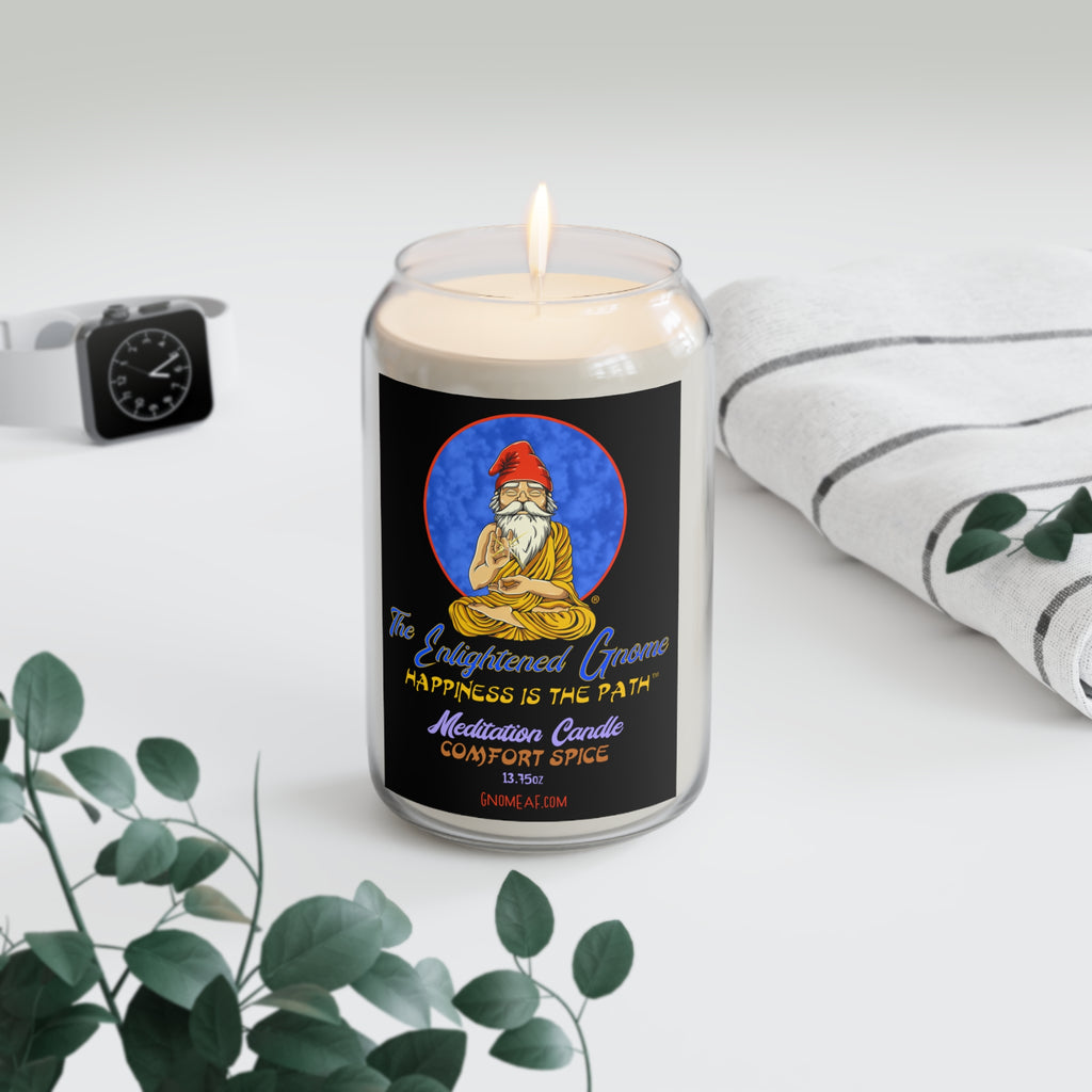 The Enlightened Gnome Scented Soy Meditation Candle - Happiness is the Path