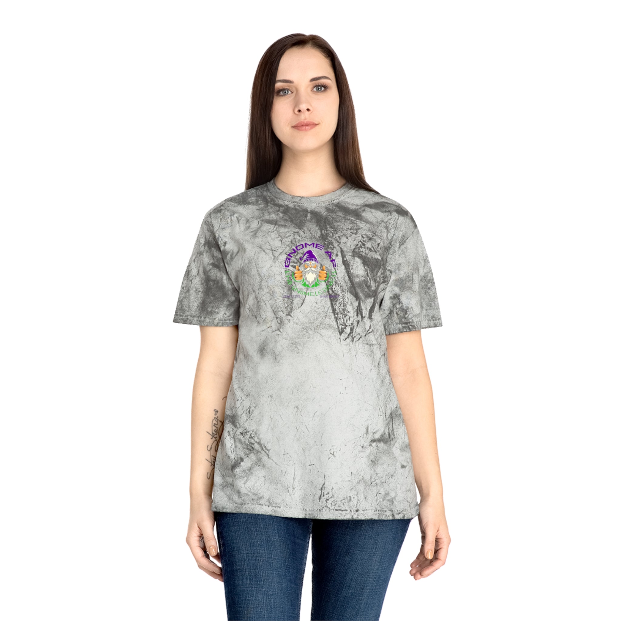 End Gnomelessness Logo Color Blast Unisex Tee