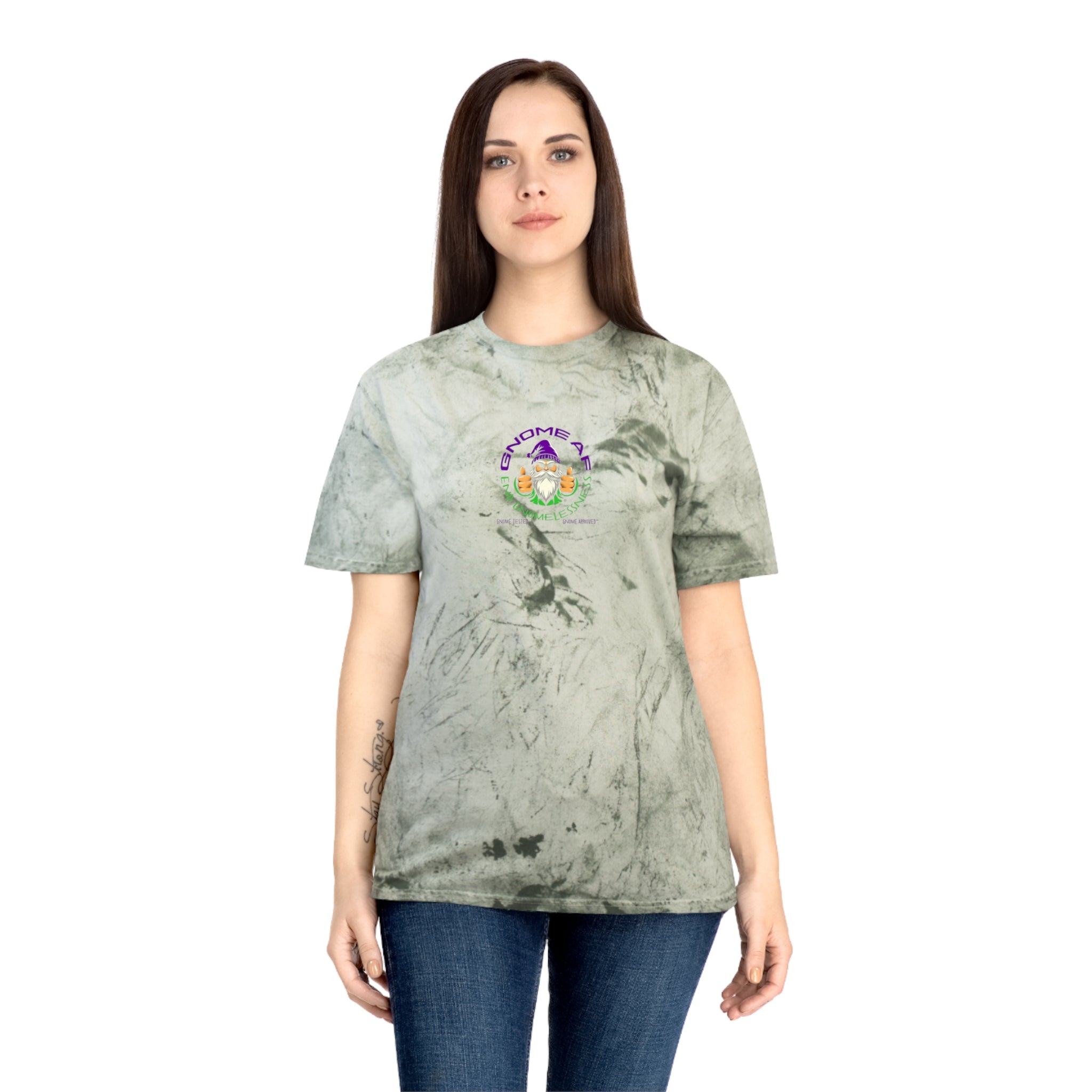 End Gnomelessness Logo Color Blast Unisex Tee