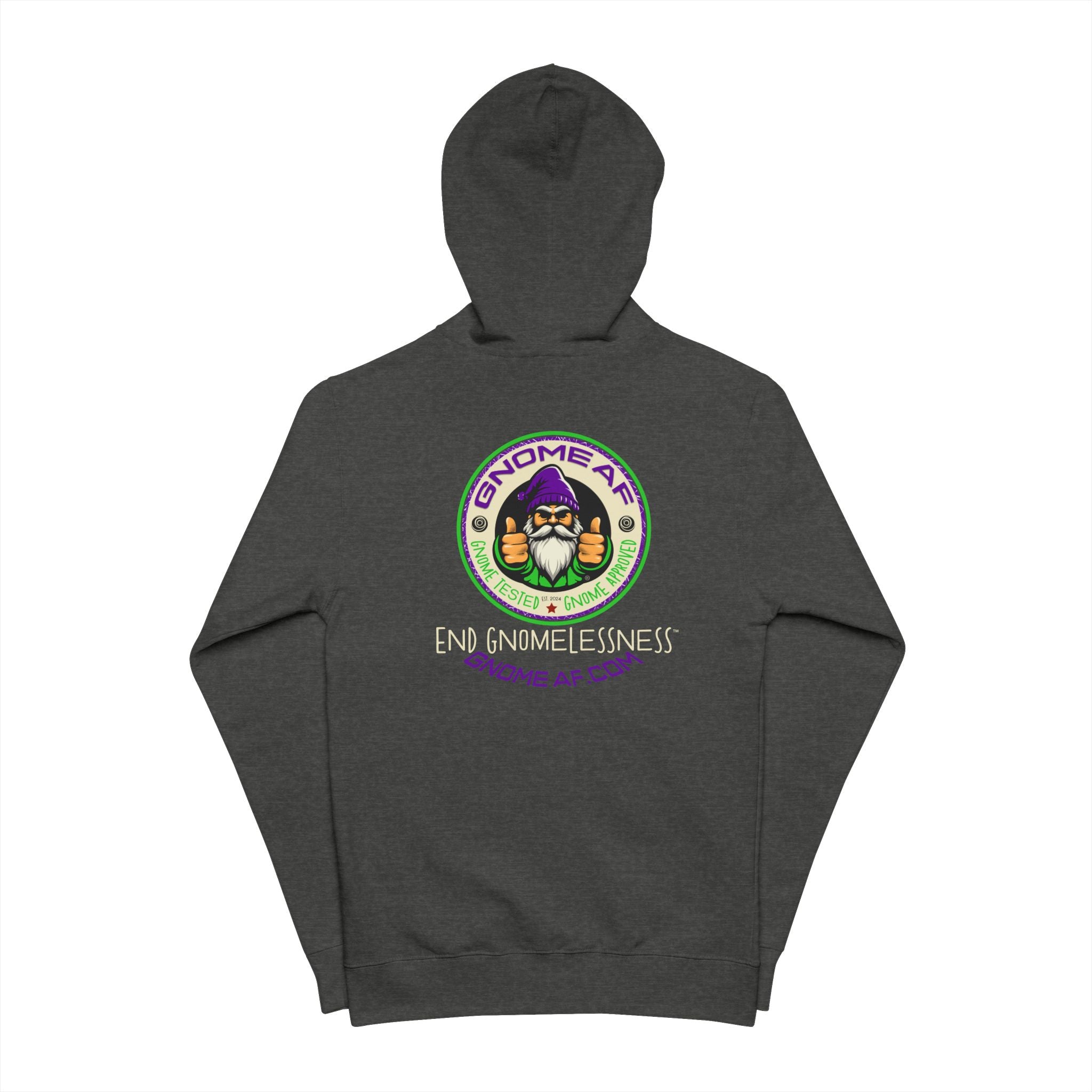Gnome AF Original Logo Zip Up Hoodie