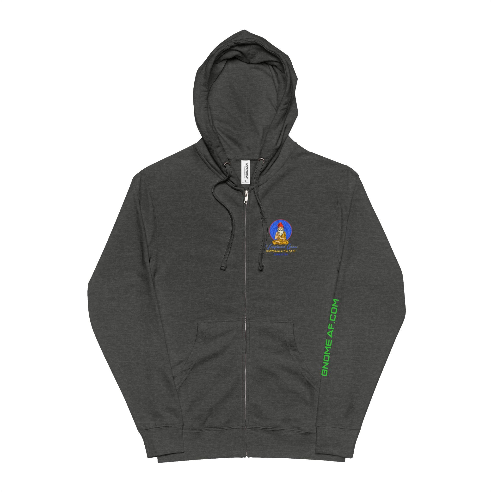 The Enlightened Gnome Logo Zip Up Hoodie