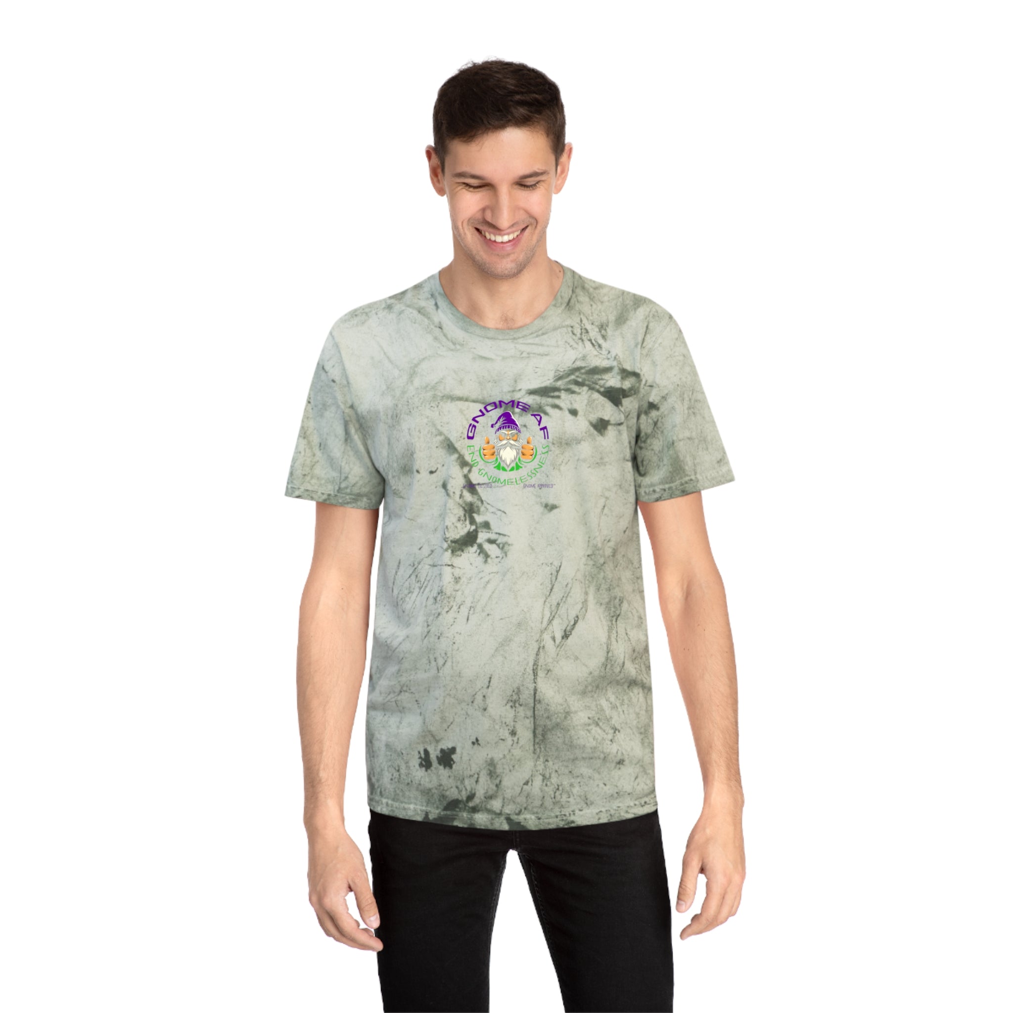 End Gnomelessness Logo Color Blast Unisex Tee
