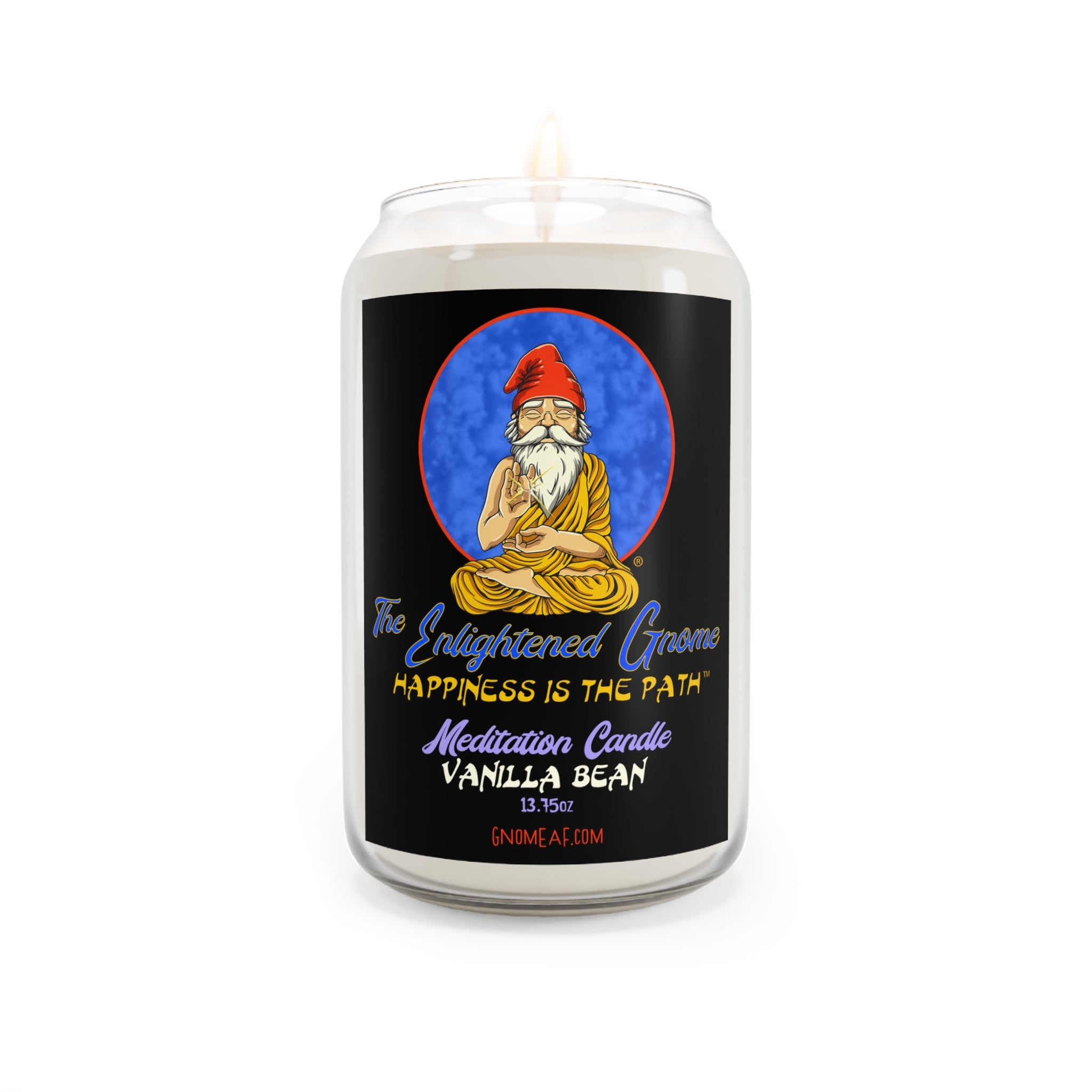 The Enlightened Gnome Scented Soy Meditation Candle - Happiness is the Path