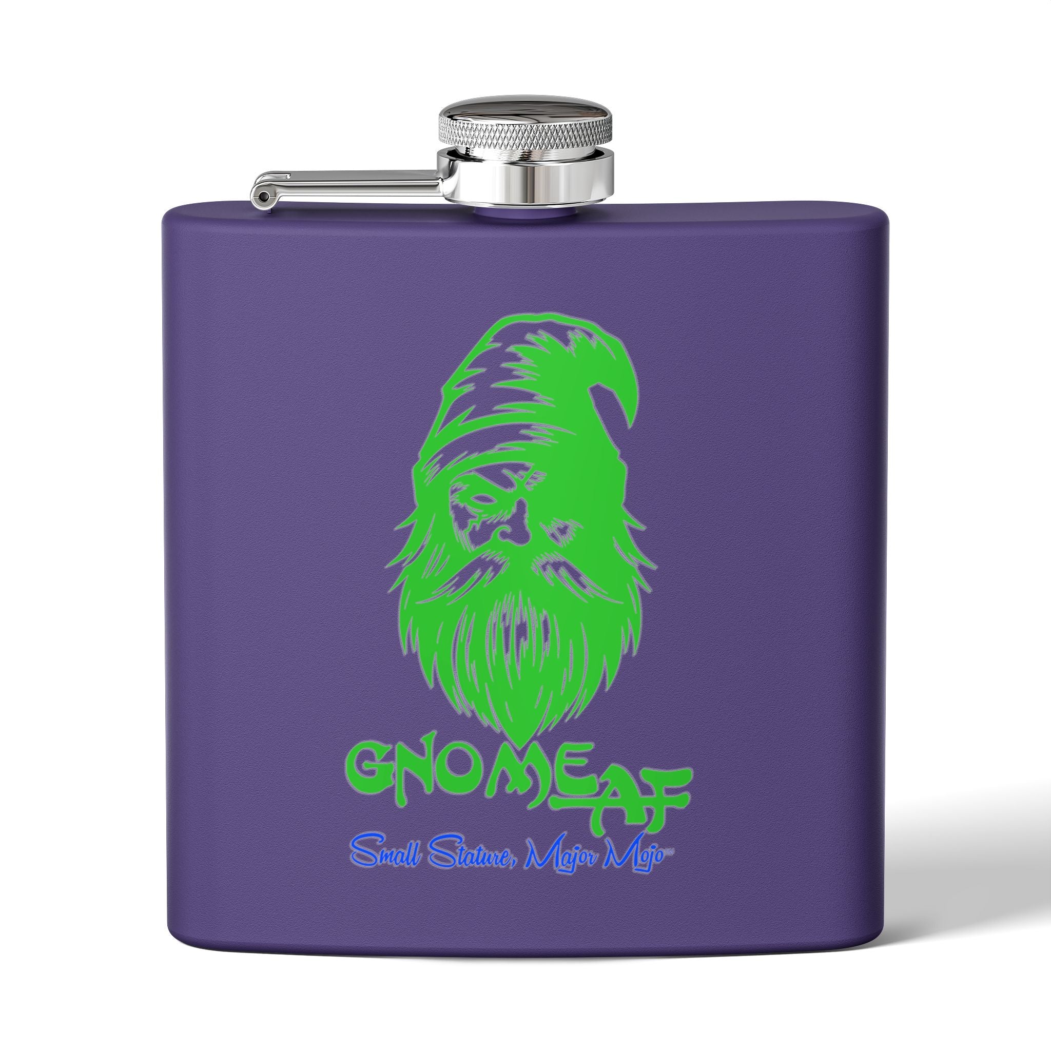 HC Gnome Logo Flask - 6oz Stainless Steel Flask