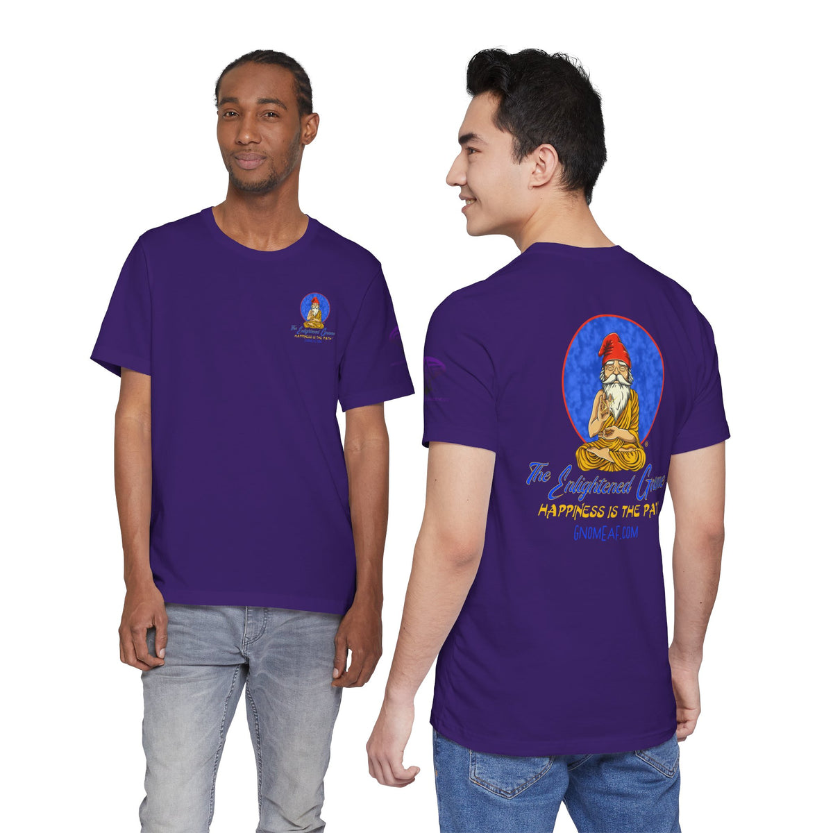The Enlightened Gnome Logo Tee - Happiness is the Path