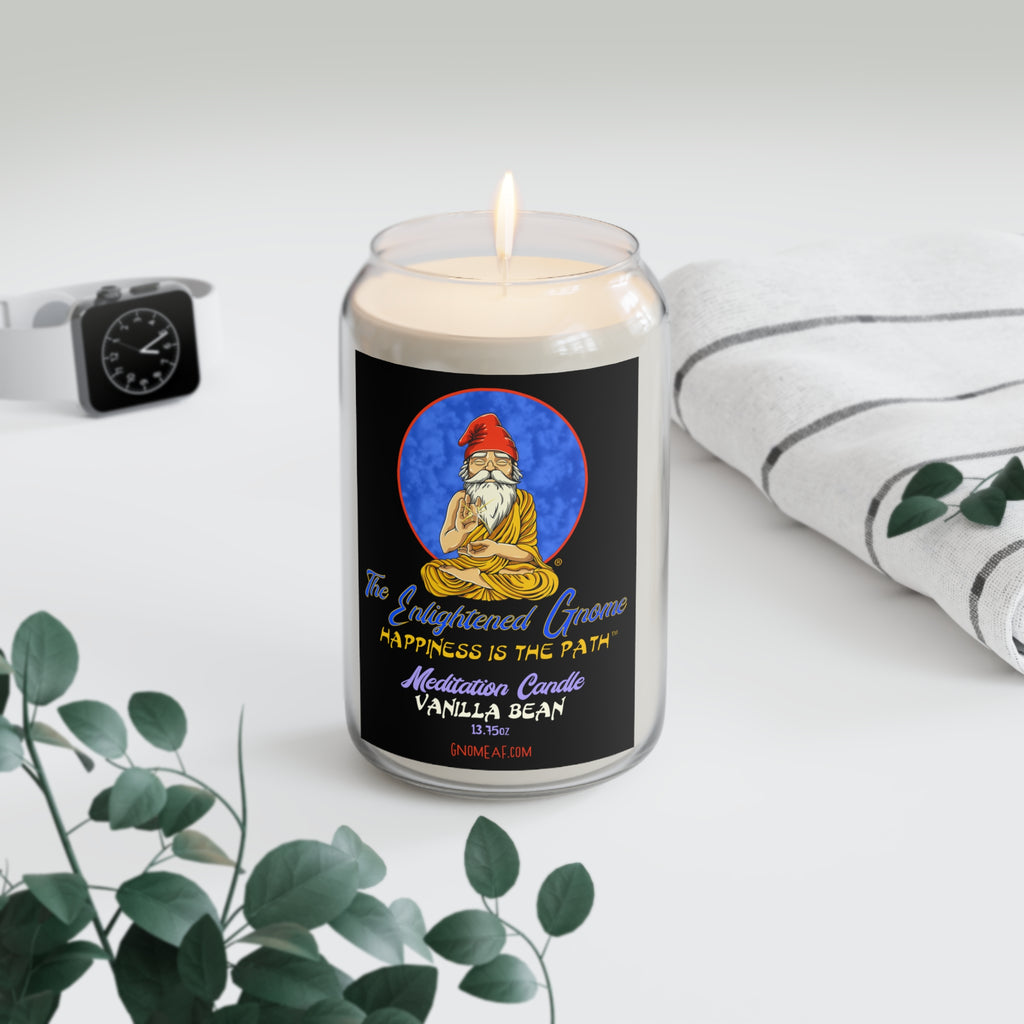 The Enlightened Gnome Scented Soy Meditation Candle - Happiness is the Path