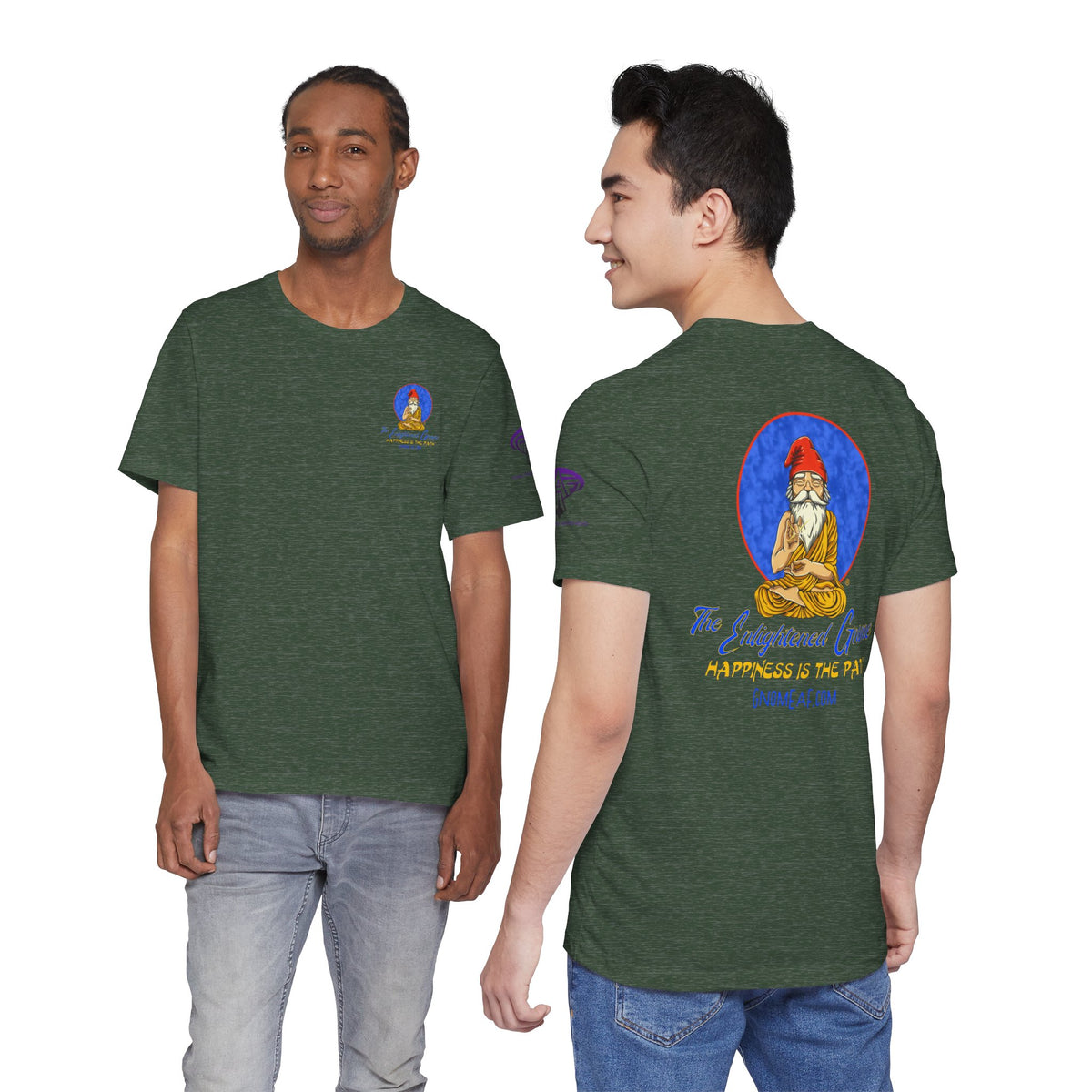 The Enlightened Gnome Logo Tee - Happiness is the Path