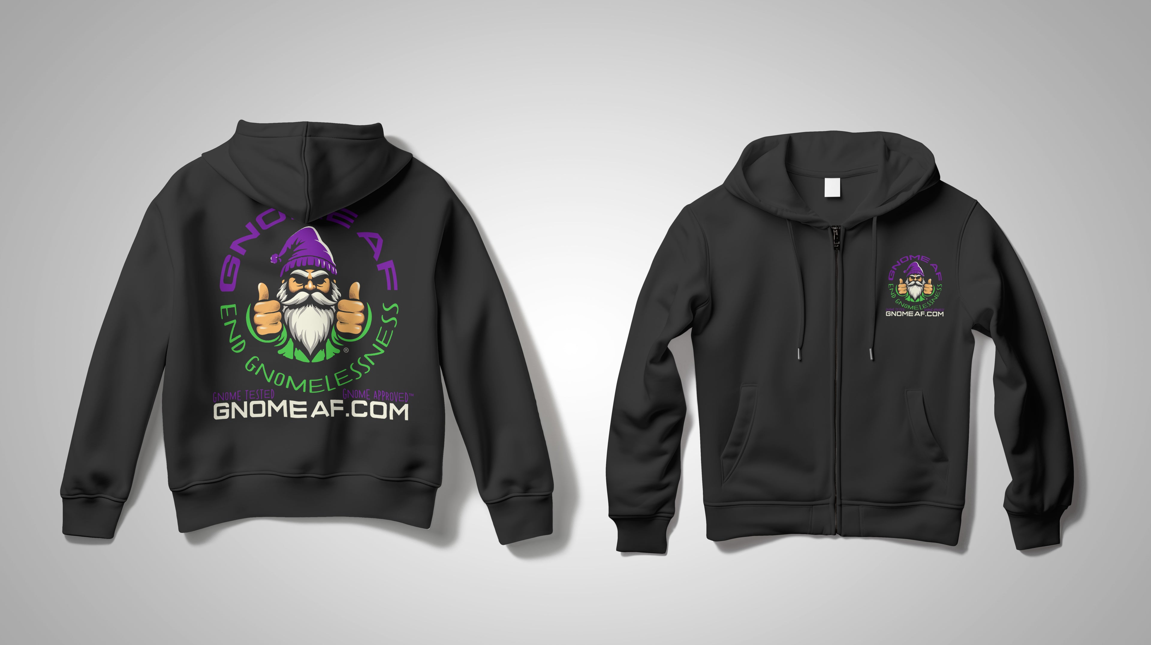 End Gnomelessness Full Zip Hoodie