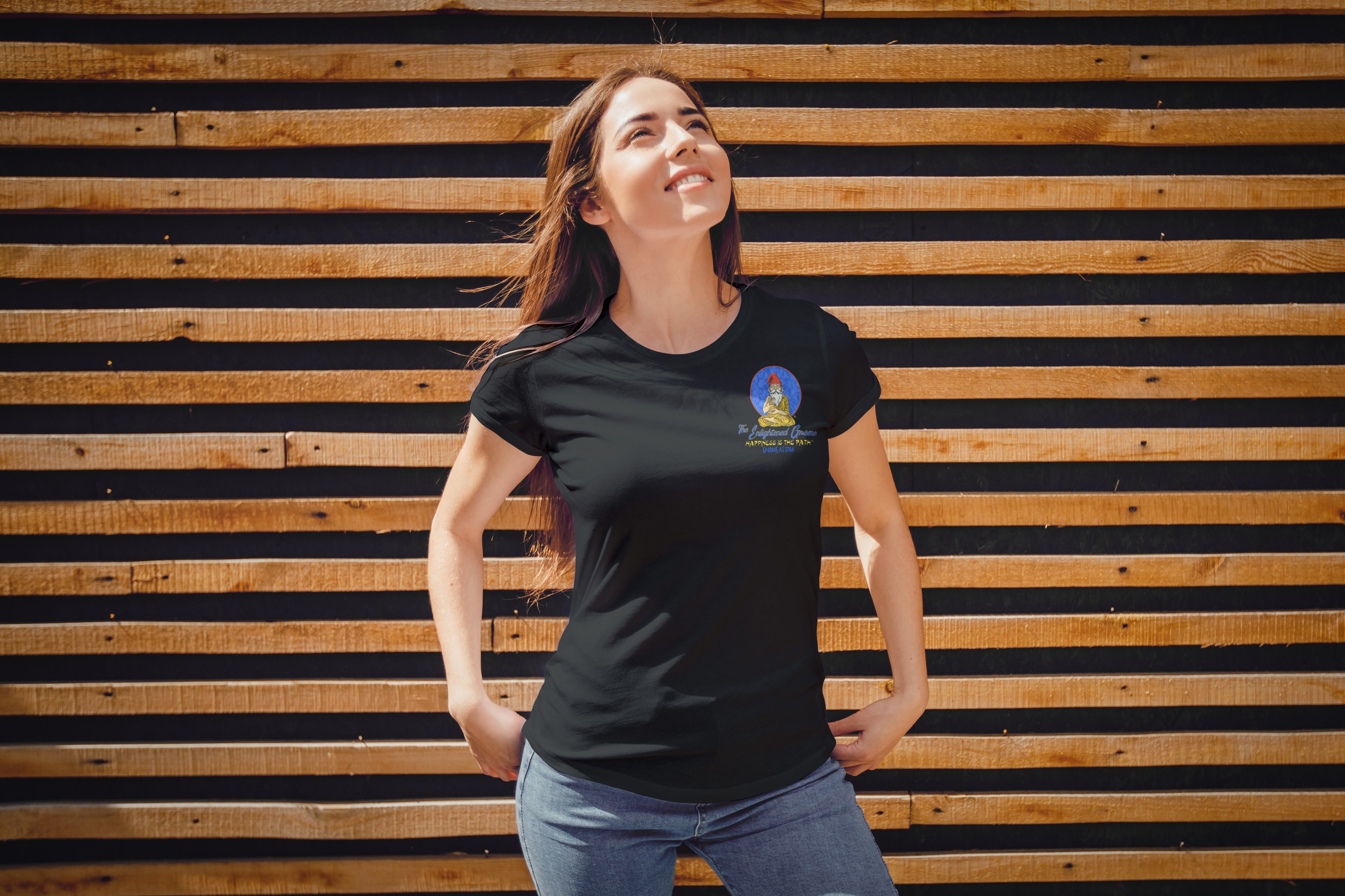 The Enlightened Gnome Women's V-Neck Tee