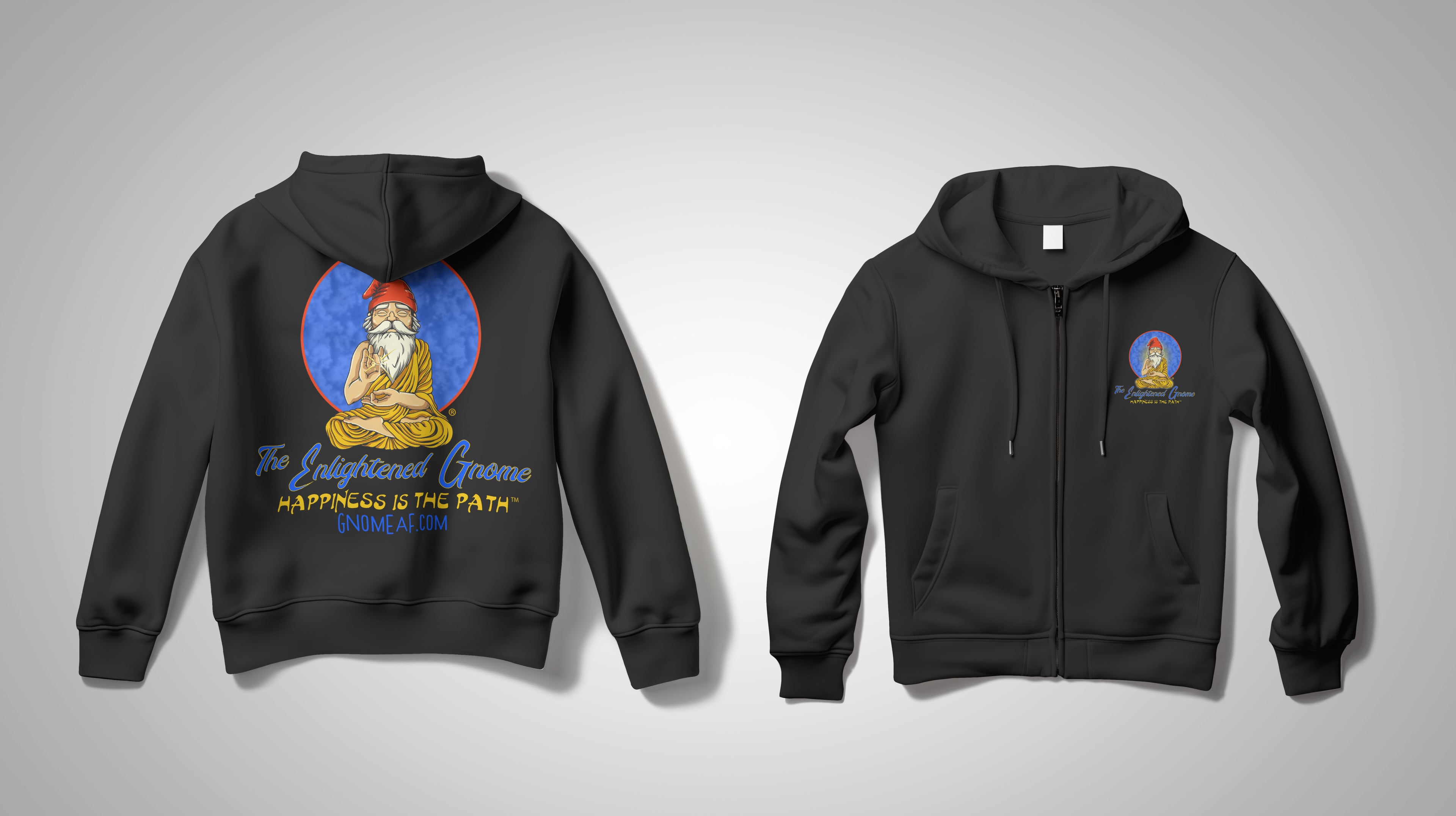 The Enlightened Gnome Full Zip Hoodie